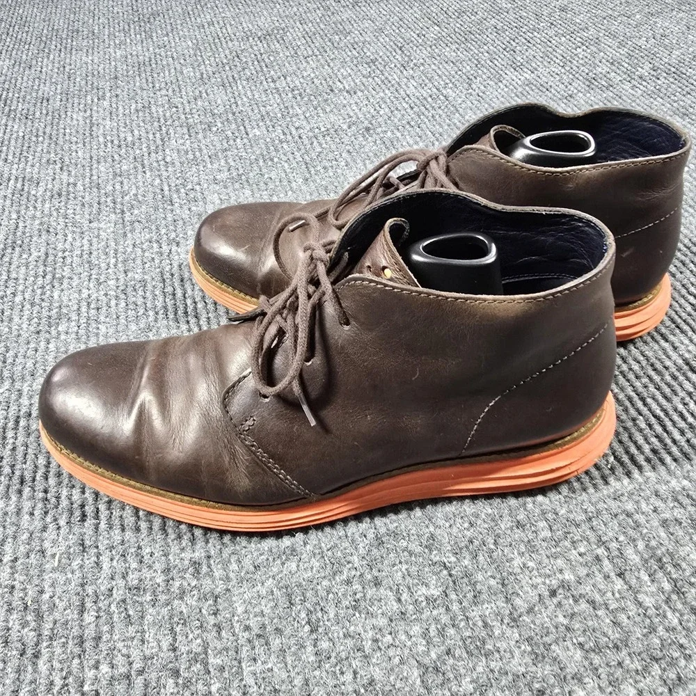 Cole Haan Lunargrand Shoes‎ Mens Size 10 Chukka Boots Wingtip Casual Leather